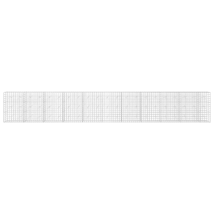 Gabion cu fir de 5 mm și plasă de 10x10 cm 1050x20x150 cm WALTI