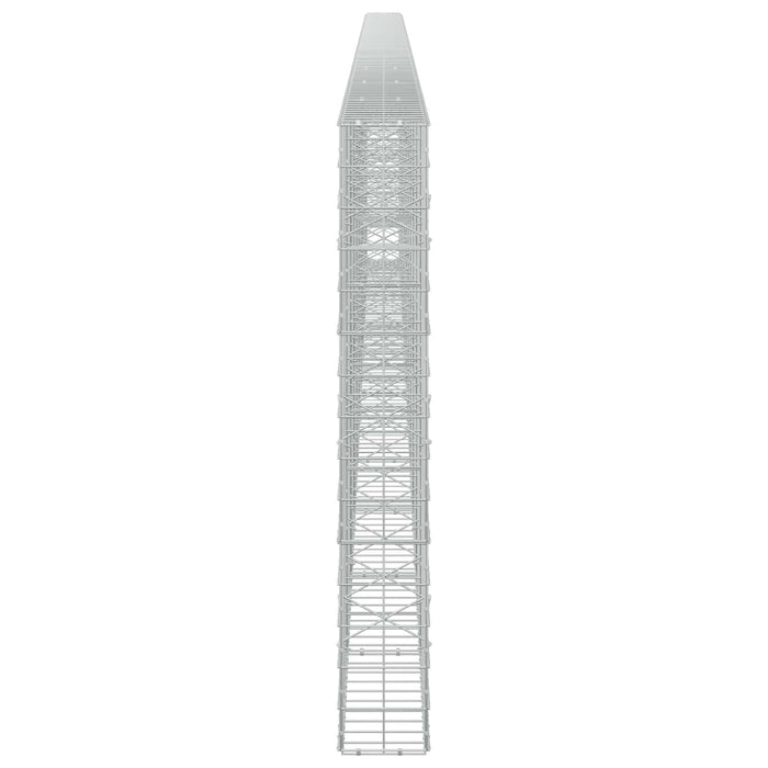Gabion cu fir de 5 mm și plasă de 10x10 cm 1100x20x150 cm WALTI