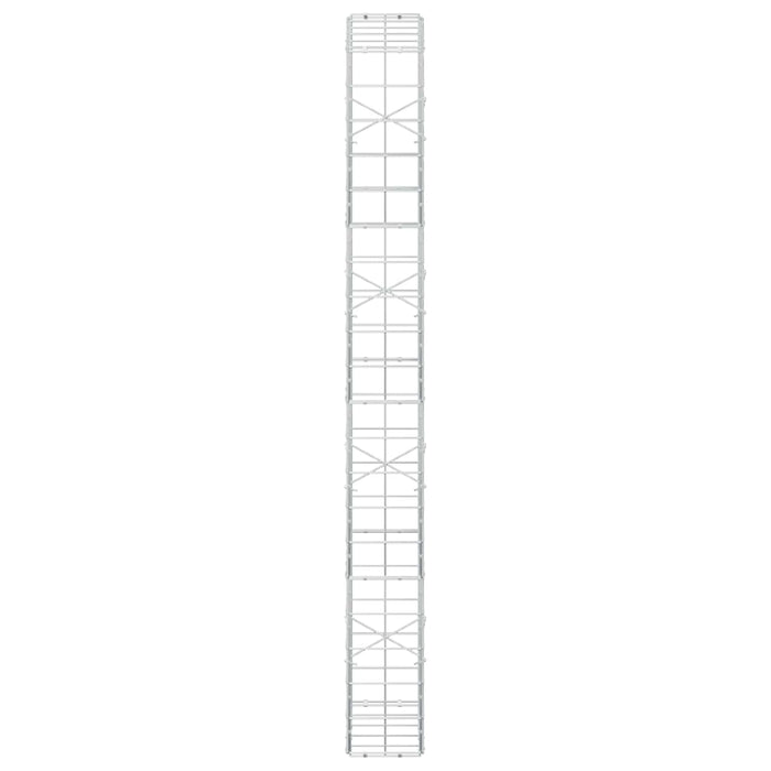 Gabion cu fir de 5 mm și plasă de 10x10 cm 50x20x200 cm WALTI