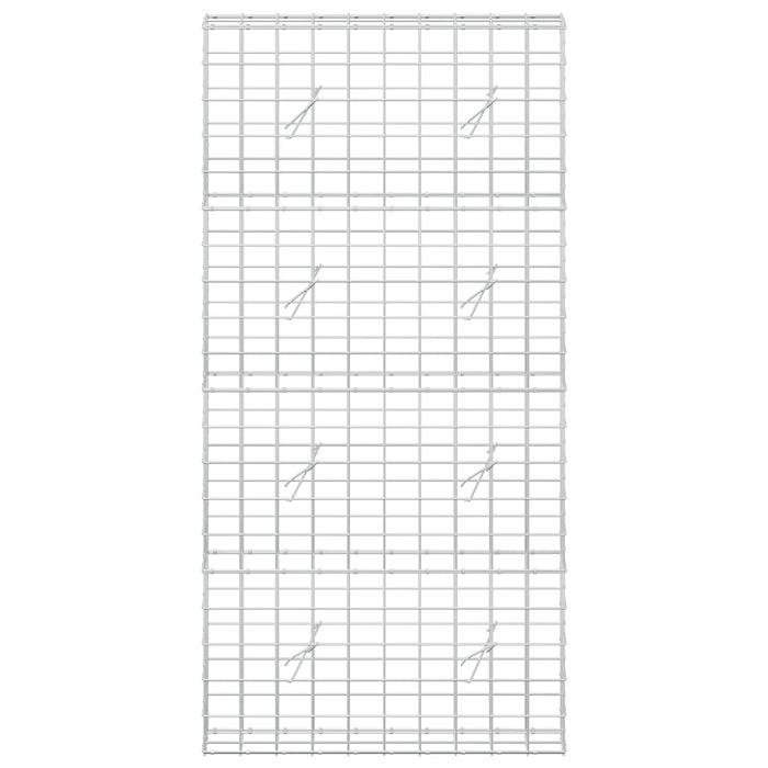 Gabion cu fir de 5 mm și plasă de 10x10 cm 100x20x200 cm WALTI