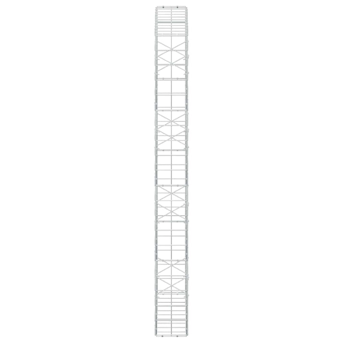 Gabion cu fir de 5 mm și plasă de 10x10 cm 100x20x200 cm WALTI