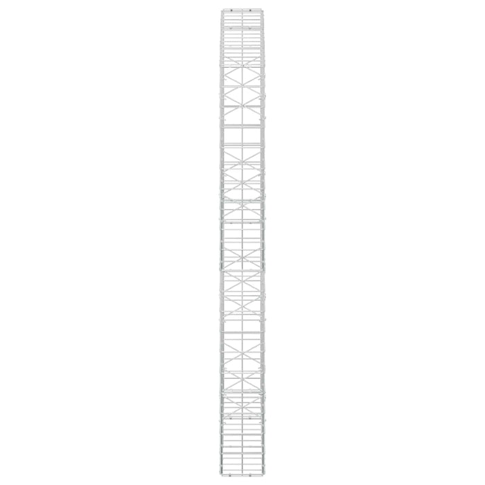 Gabion cu fir de 5 mm și plasă de 10x10 cm 150x20x200 cm WALTI
