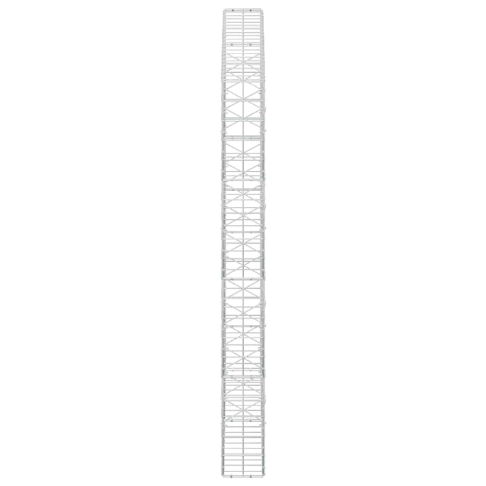 Gabion cu fir de 5 mm și plasă de 10x10 cm 200x20x200 cm WALTI