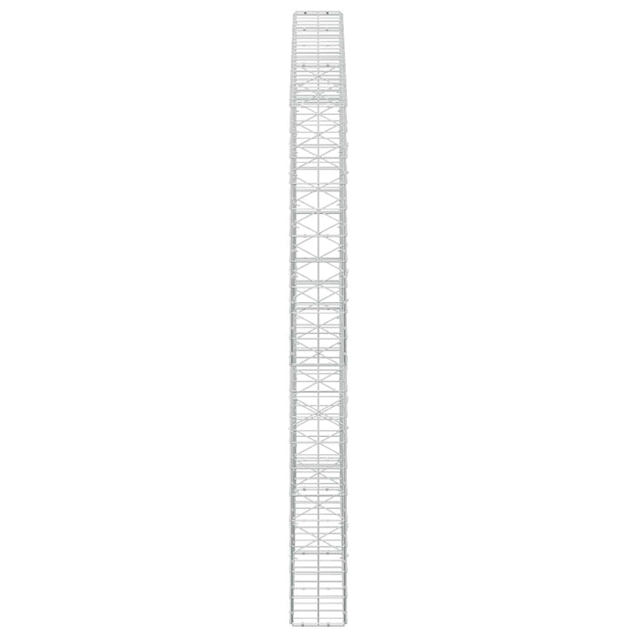 Gabion cu fir de 5 mm și plasă de 10x10 cm 250x20x200 cm WALTI