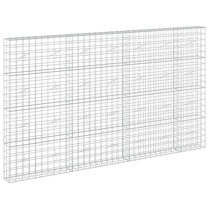 Gabion cu fir de 5 mm și plasă de 10x10 cm 350x20x200 cm WALTI