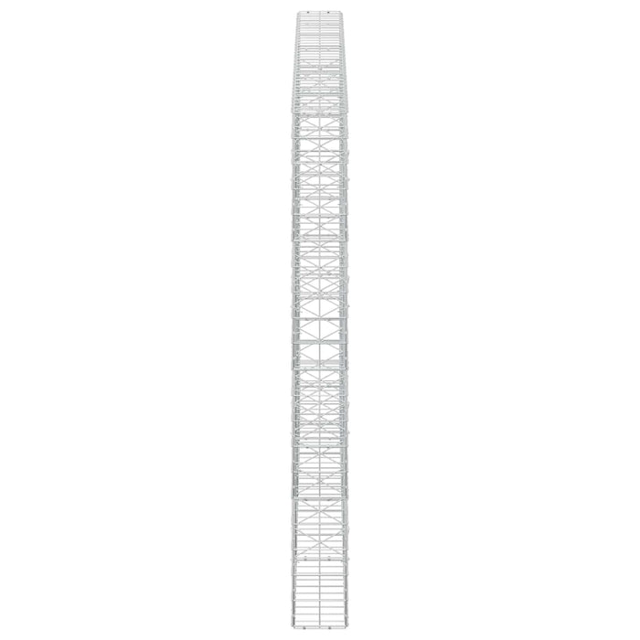 Gabion cu fir de 5 mm și plasă de 10x10 cm 350x20x200 cm WALTI