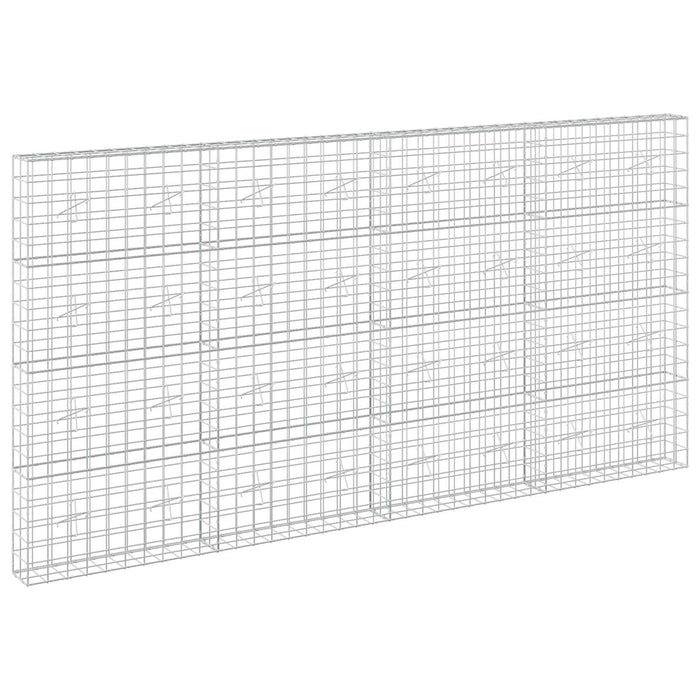 Gabion cu fir de 5 mm și plasă de 10x10 cm 400x20x200 cm WALTI