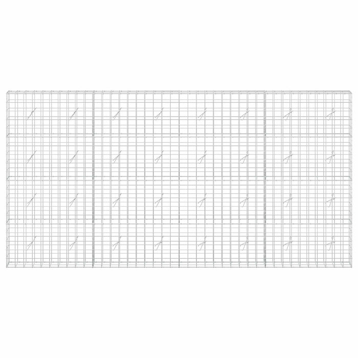 Gabion cu fir de 5 mm și plasă de 10x10 cm 400x20x200 cm WALTI
