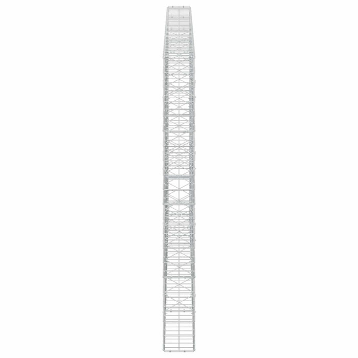 Gabion cu fir de 5 mm și plasă de 10x10 cm 400x20x200 cm WALTI