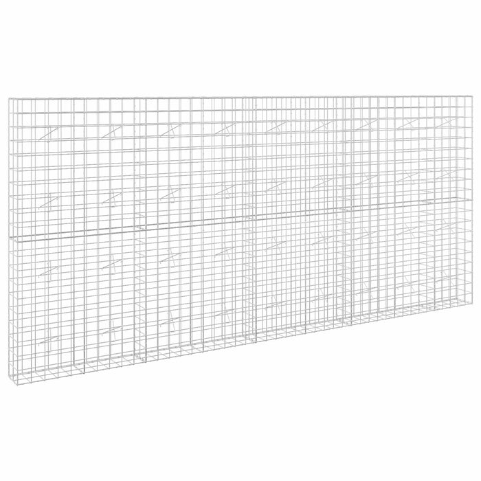 Gabion cu fir de 5 mm și plasă de 10x10 cm 450x20x200 cm WALTI