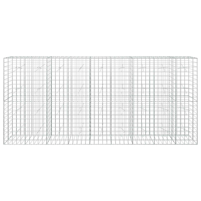 Gabion cu fir de 5 mm și plasă de 10x10 cm 450x20x200 cm WALTI