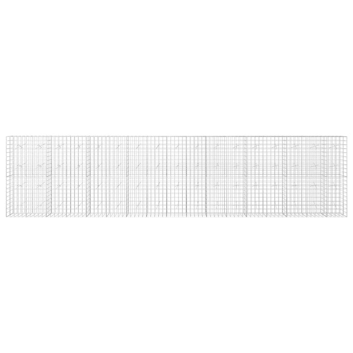 Gabion cu fir de 5 mm și plasă de 10x10 cm 850x20x200 cm WALTI