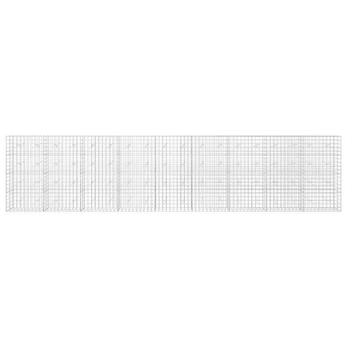 Gabion cu fir de 5 mm și plasă de 10x10 cm 900x20x200 cm WALTI