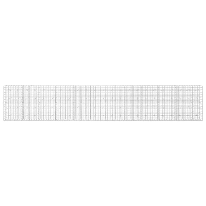 Gabion cu fir de 5 mm și plasă de 10x10 cm 1150x20x200 cm WALTI