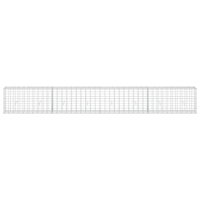 Gabion cu fir de 5 mm și plasă de 10x10 cm 400x30x50 cm WALTI