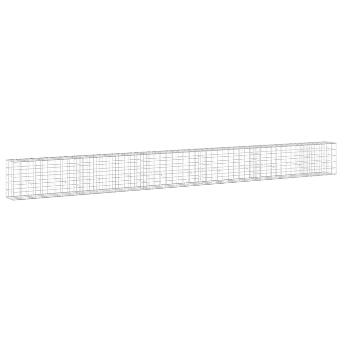 Gabion cu fir de 5 mm și plasă de 10x10 cm 550x30x50 cm WALTI