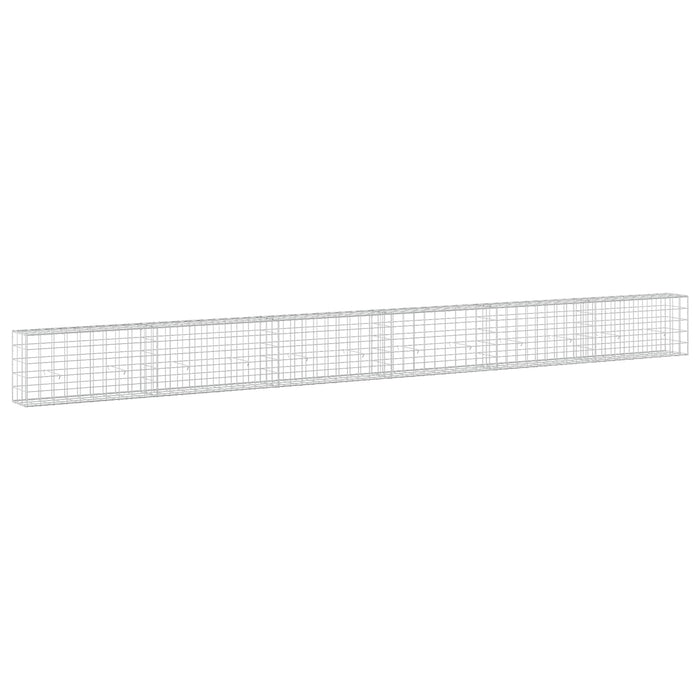 Gabion cu fir de 5 mm și plasă de 10x10 cm 600x30x50 cm WALTI