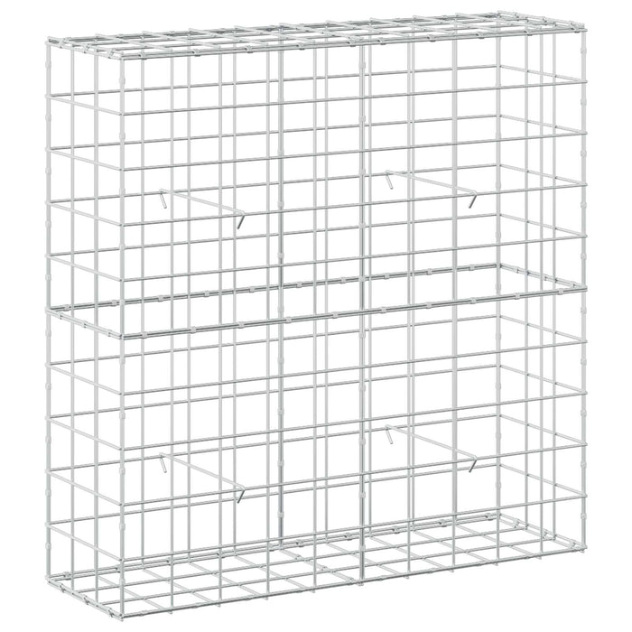 Gabion cu fir de 5 mm și plasă de 10x10 cm 100x30x100 cm WALTI