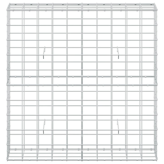 Gabion cu fir de 5 mm și plasă de 10x10 cm 100x30x100 cm WALTI