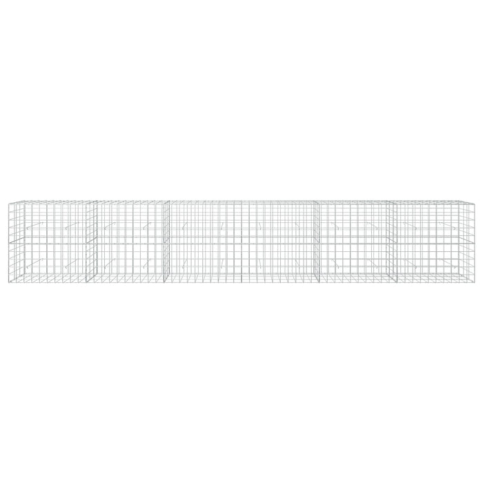 Gabion cu fir de 5 mm și plasă de 10x10 cm 600x30x100 cm WALTI
