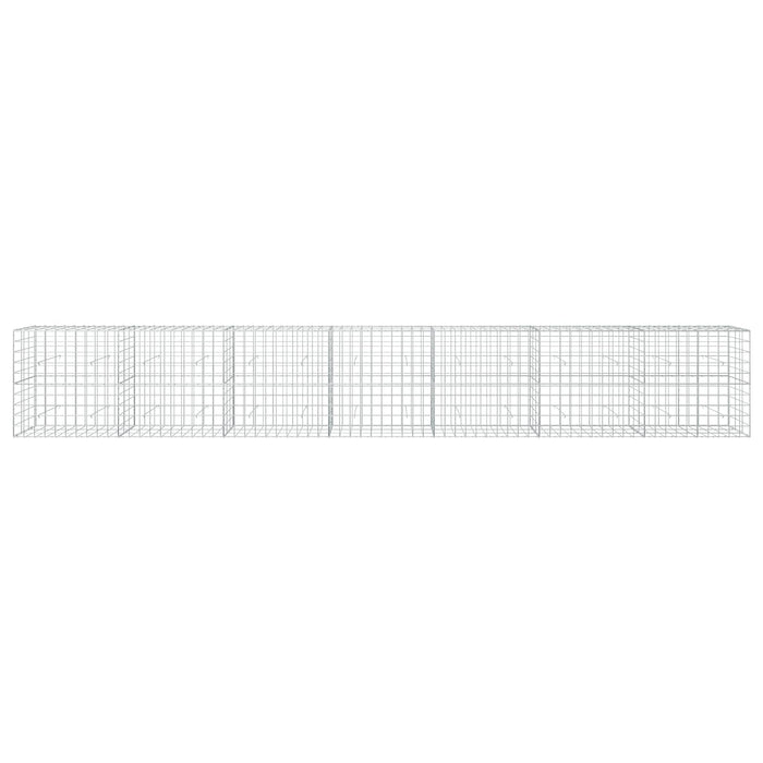 Gabion cu fir de 5 mm și plasă de 10x10 cm 700x30x100 cm WALTI