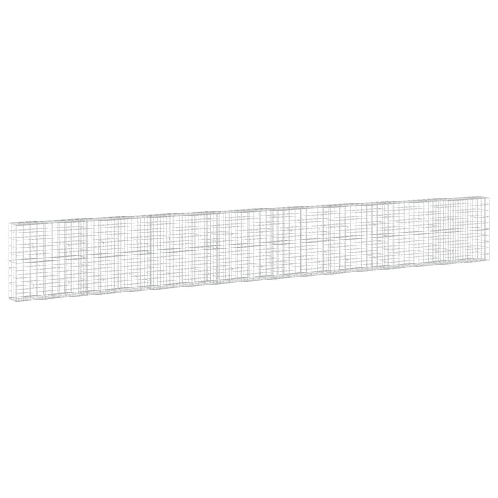 Gabion cu fir de 5 mm și plasă de 10x10 cm 800x30x100 cm WALTI