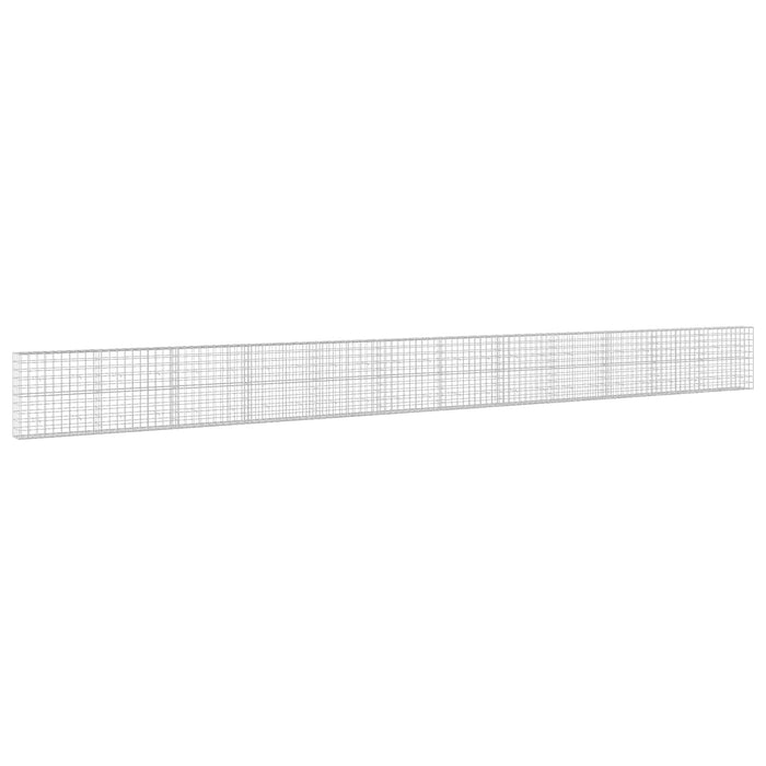 Gabion cu fir de 5 mm și plasă de 10x10 cm 1200x30x100 cm WALTI