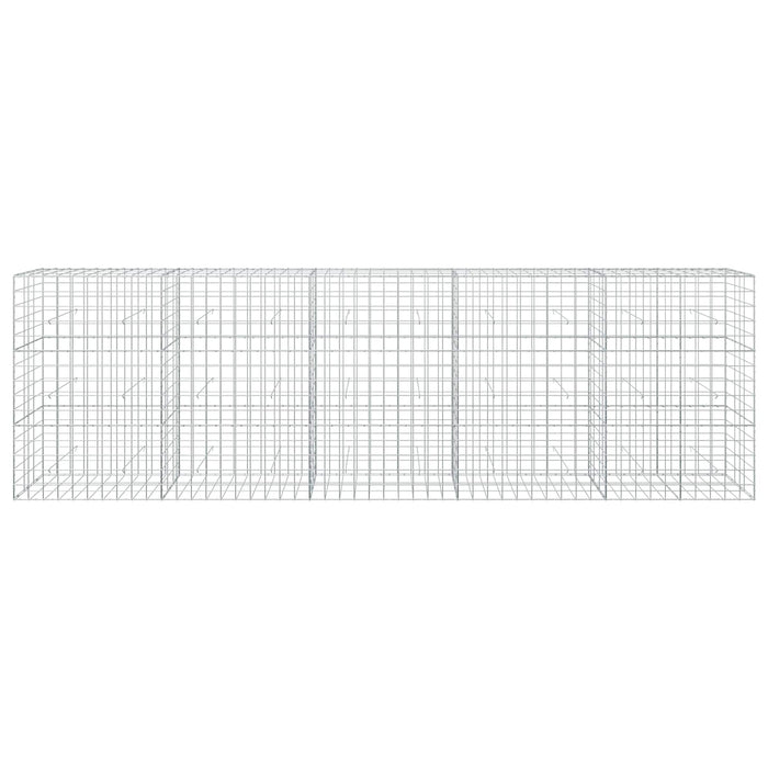 Gabion cu fir de 5 mm și plasă de 10x10 cm 500x30x150 cm WALTI