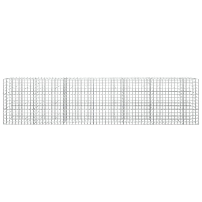 Gabion cu fir de 5 mm și plasă de 10x10 cm 650x30x150 cm WALTI