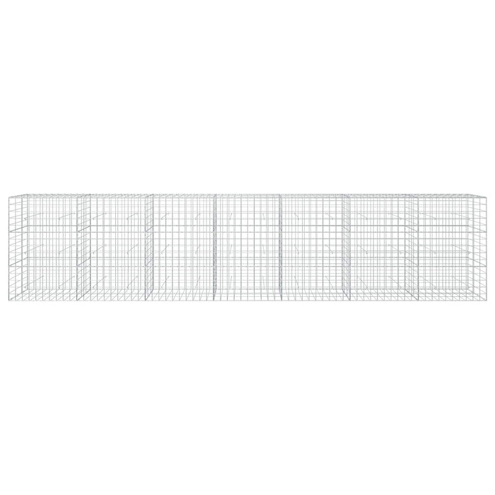 Gabion cu fir de 5 mm și plasă de 10x10 cm 700x30x150 cm WALTI