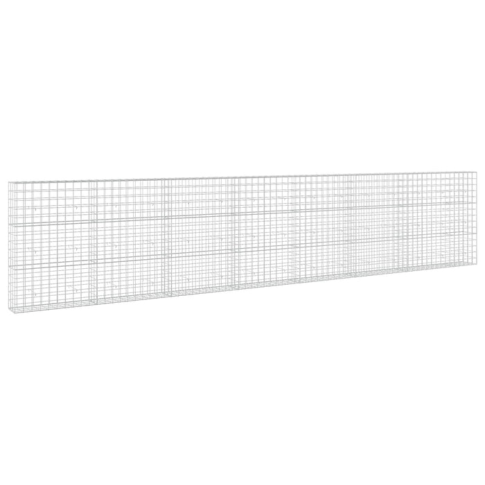 Gabion cu fir de 5 mm și plasă de 10x10 cm 750x30x150 cm WALTI