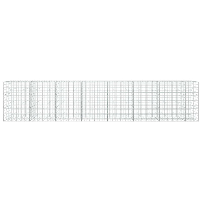 Gabion cu fir de 5 mm și plasă de 10x10 cm 750x30x150 cm WALTI
