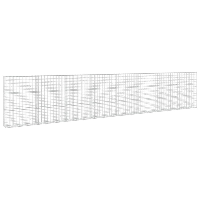 Gabion cu fir de 5 mm și plasă de 10x10 cm 800x30x150 cm WALTI