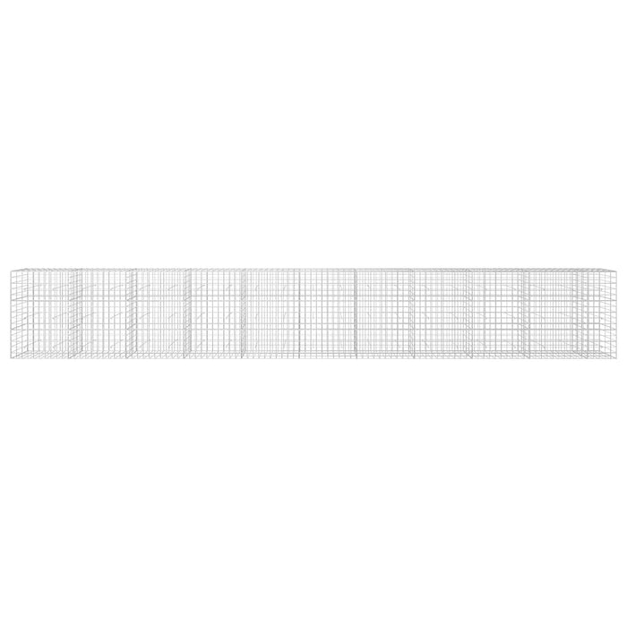 Gabion cu fir de 5 mm și plasă de 10x10 cm 1050x30x150 cm WALTI
