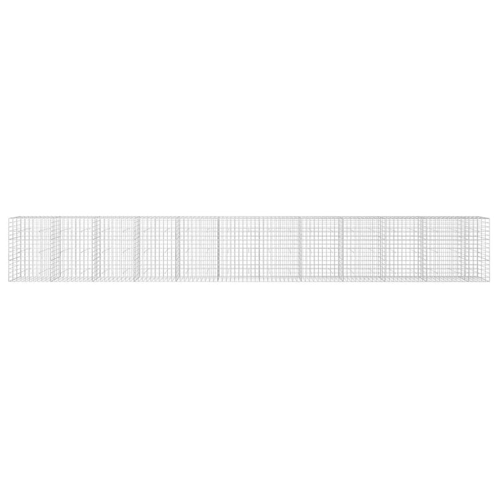 Gabion cu fir de 5 mm și plasă de 10x10 cm 1150x30x150 cm WALTI