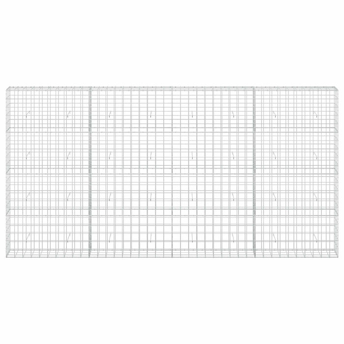 Gabion cu fir de 5 mm și plasă de 10x10 cm 400x30x200 cm WALTI