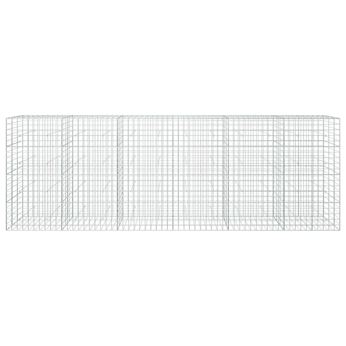 Gabion cu fir de 5 mm și plasă de 10x10 cm 600x30x200 cm WALTI