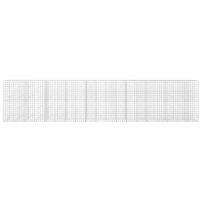 Gabion cu fir de 5 mm și plasă de 10x10 cm 950x30x200 cm WALTI