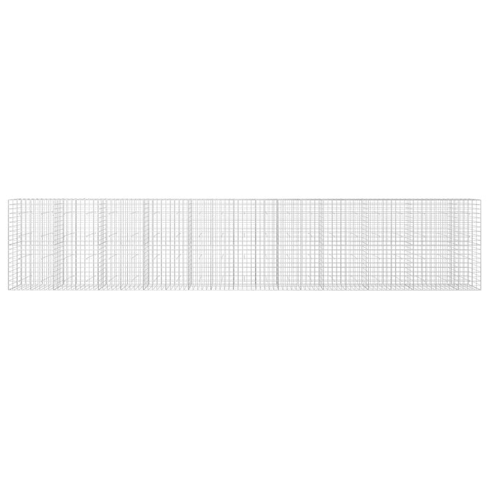 Gabion cu fir de 5 mm și plasă de 10x10 cm 1050x30x200 cm WALTI