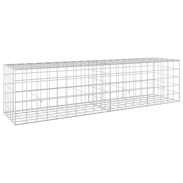 Gabion cu fir de 5 mm și plasă de 10x10 cm 200x50x50 cm WALTI