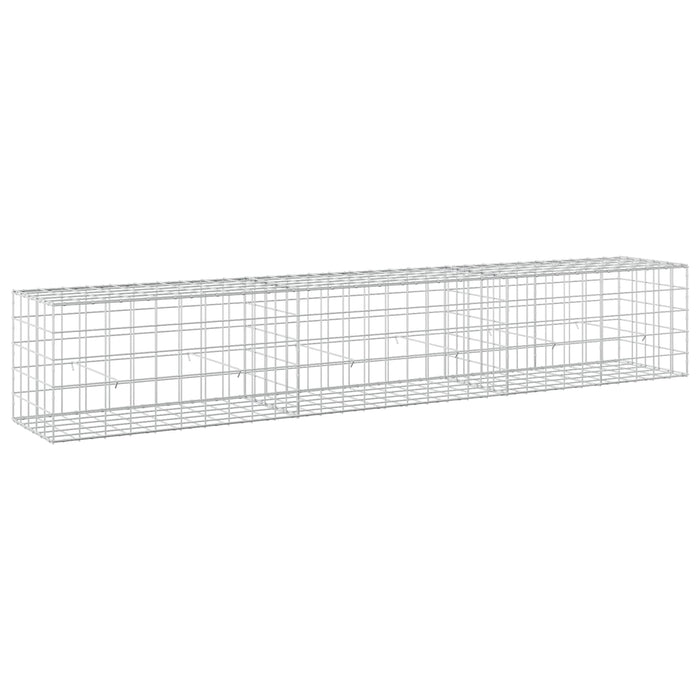 Gabion cu fir de 5 mm și plasă de 10x10 cm 300x50x50 cm WALTI