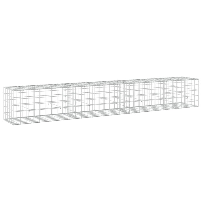 Gabion cu fir de 5 mm și plasă de 10x10 cm 350x50x50 cm WALTI