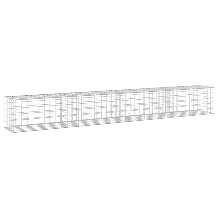 Gabion cu fir de 5 mm și plasă de 10x10 cm 400x50x50 cm WALTI