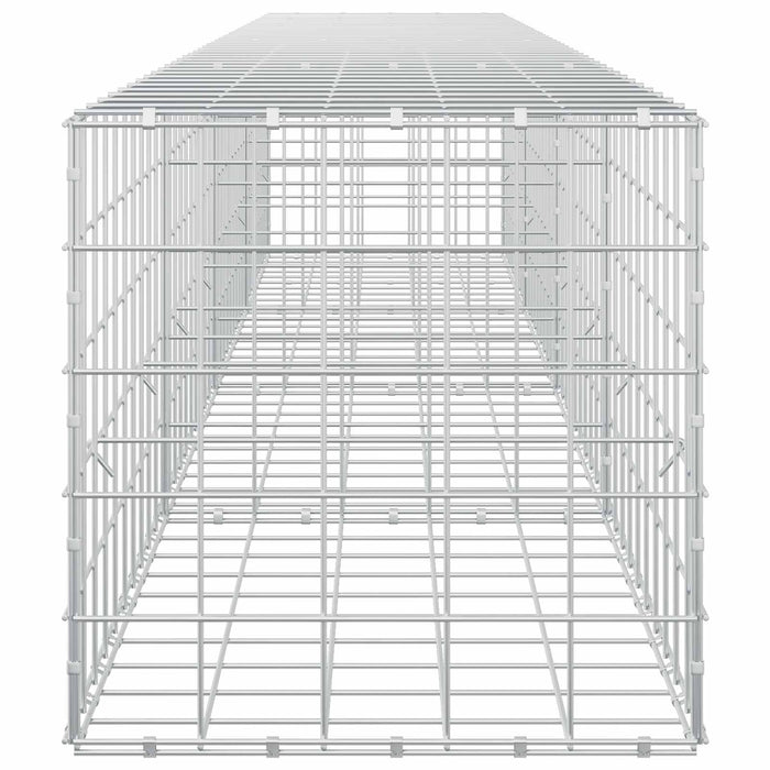 Gabion cu fir de 5 mm și plasă de 10x10 cm 400x50x50 cm WALTI