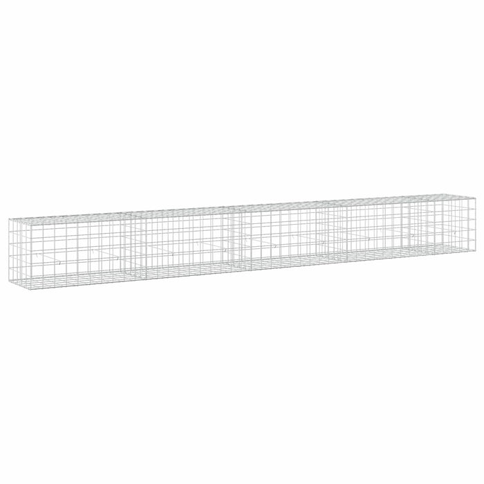 Gabion cu fir de 5 mm și plasă de 10x10 cm 450x50x50 cm WALTI