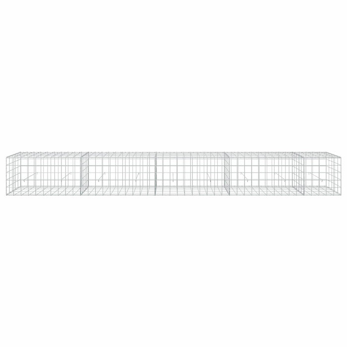 Gabion cu fir de 5 mm și plasă de 10x10 cm 450x50x50 cm WALTI
