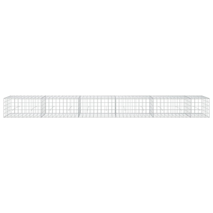 Gabion cu fir de 5 mm și plasă de 10x10 cm 550x50x50 cm WALTI