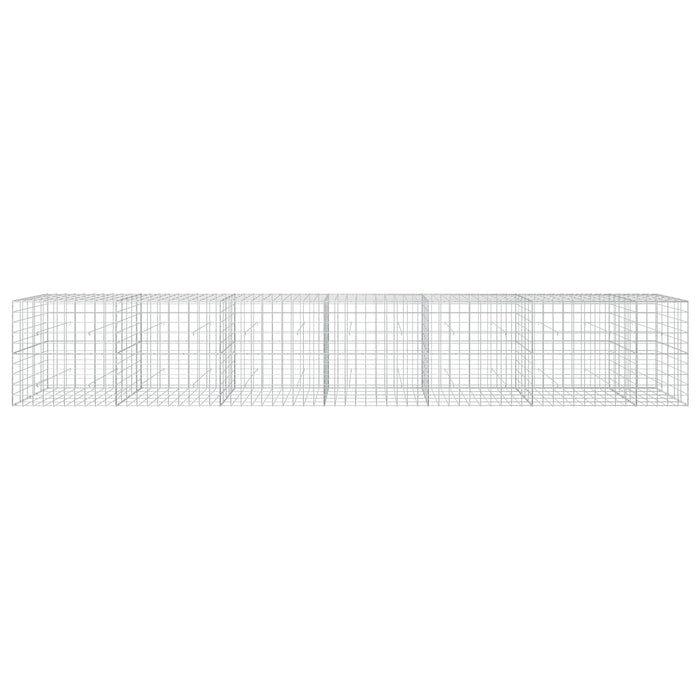 Gabion cu fir de 5 mm și plasă de 10x10 cm 650x50x100 cm WALTI