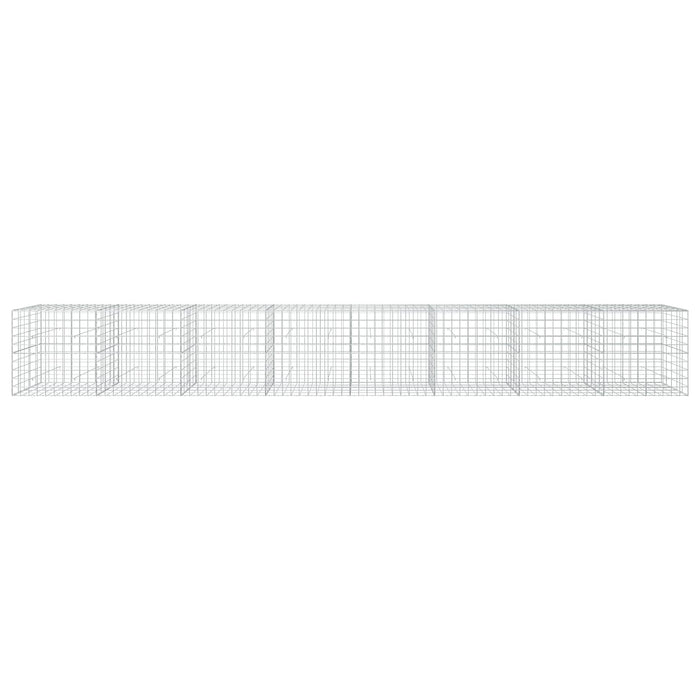 Gabion cu fir de 5 mm și plasă de 10x10 cm 800x50x100 cm WALTI