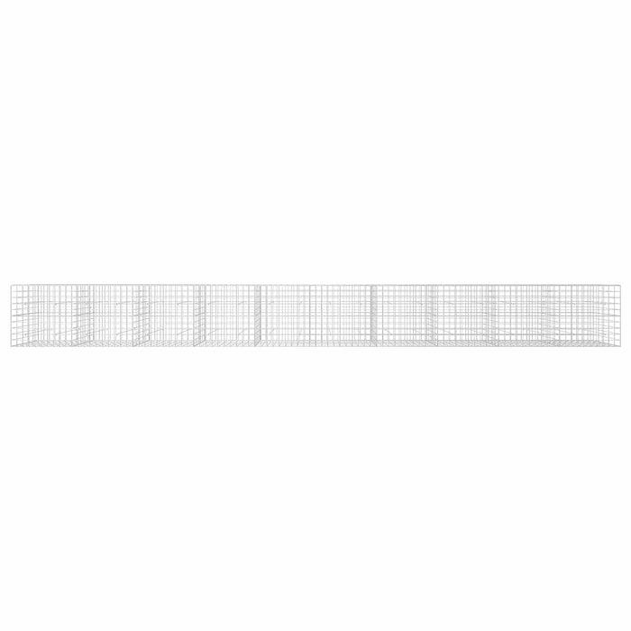 Gabion cu fir de 5 mm și plasă de 10x10 cm 1000x50x100 cm WALTI